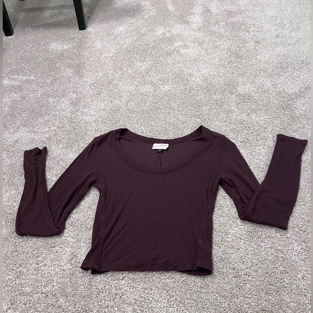 Universal thread brown women’s long sleeve shirt